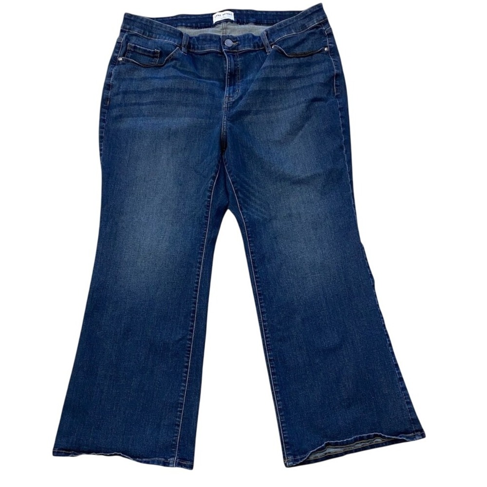 Lane Bryant High Rise Curvy Fit Boot Jeans Dark Wash‎ Size 24